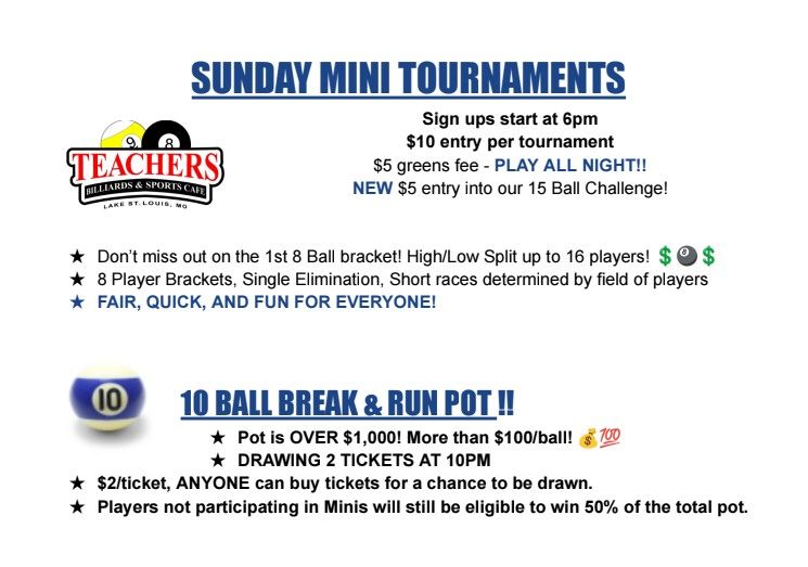 Tournament flyer / rules image